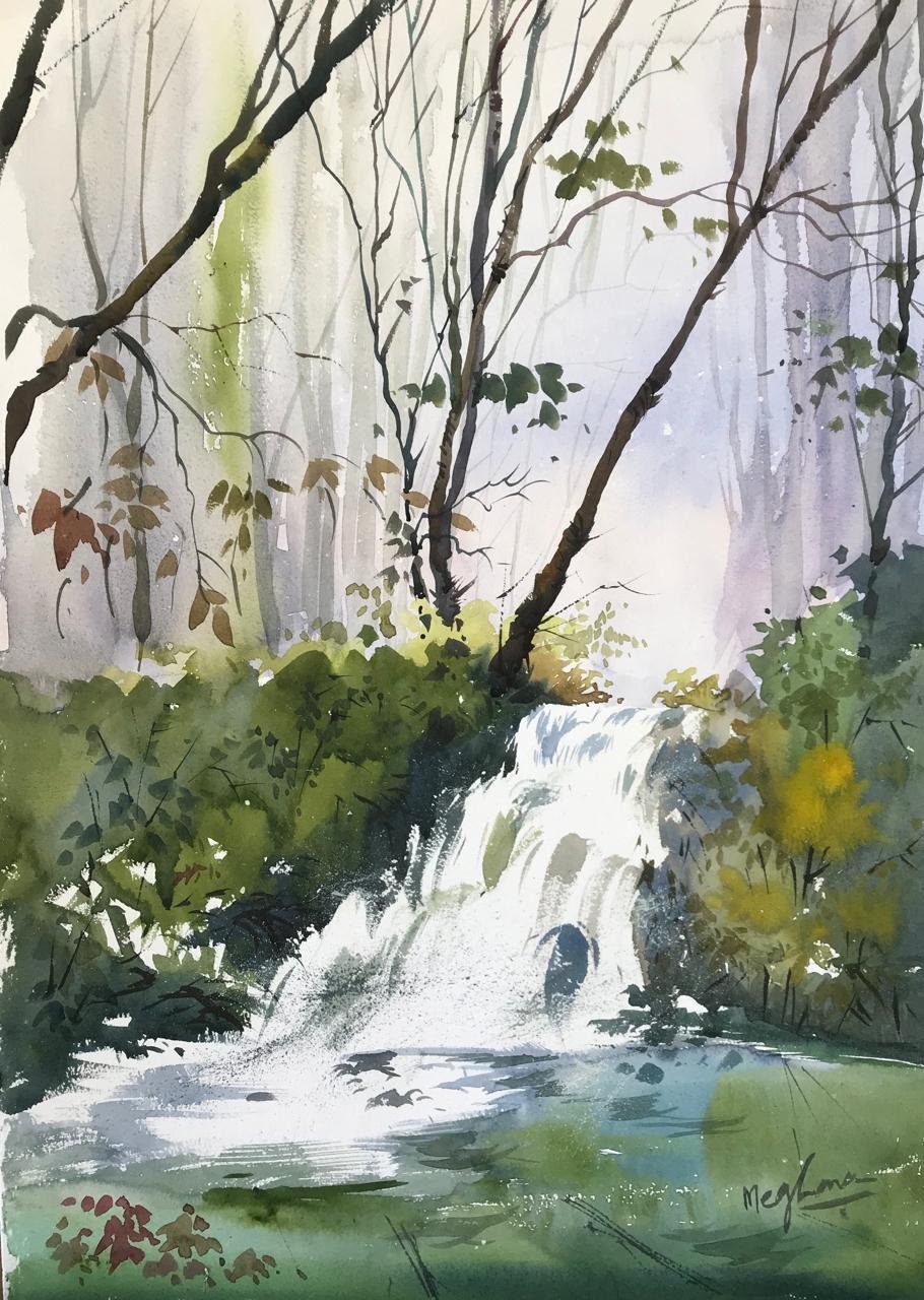 River Through Pines